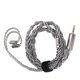 thumbnail image 3 of Upgraded Earphone Cable 49 Core Single Crystal Copper Silver Plated 4 Strands Hand Knitting Earphone Wire for BQEYZ Rime 2.5mm/0.10in, 3 of 5