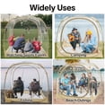 thumbnail image 6 of 4-6 Person Pop Up Weather-Resistant Pod Sports Tent - Instant All-Weather Shelter, Transparent Bubble Tent for Camping, Fishing, Soccer, and Outdoor Events, 73"x73"x66", Lightweight & Portable, 6 of 12