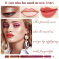 Wenxiu Lip Liner 12 Color Lip Liner Eyeliner Matte Lipstick Pen