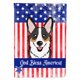 thumbnail image 1 of Bandera estadounidense con tricolor Corgi Caroline's Treasures BB2185CHF grande multicolor, 1 of 1