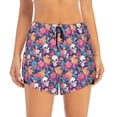 thumbnail image 4 of Lsque colorful Skull flower daisy Printed Women's Running Shorts with Liner Pockets,Elastic Quick Dry Workout Athletic Gym Yoga Shorts,Womens High Waist Shorts-X-Large, 4 of 9