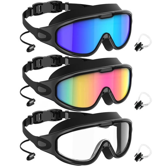Adult Swimming Goggles-for-Men-Women-Goggles for Men:No Leaking Shatterproof Lenses with UV400 Protection Anti-Fog