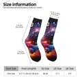 thumbnail image 2 of Balery Outer Space Floating Numbers And Letters Calcetas Largas con Estampado para Hombre y Mujer – Suaves y Transpirables, Talla Única (US 5-11), 2 of 6
