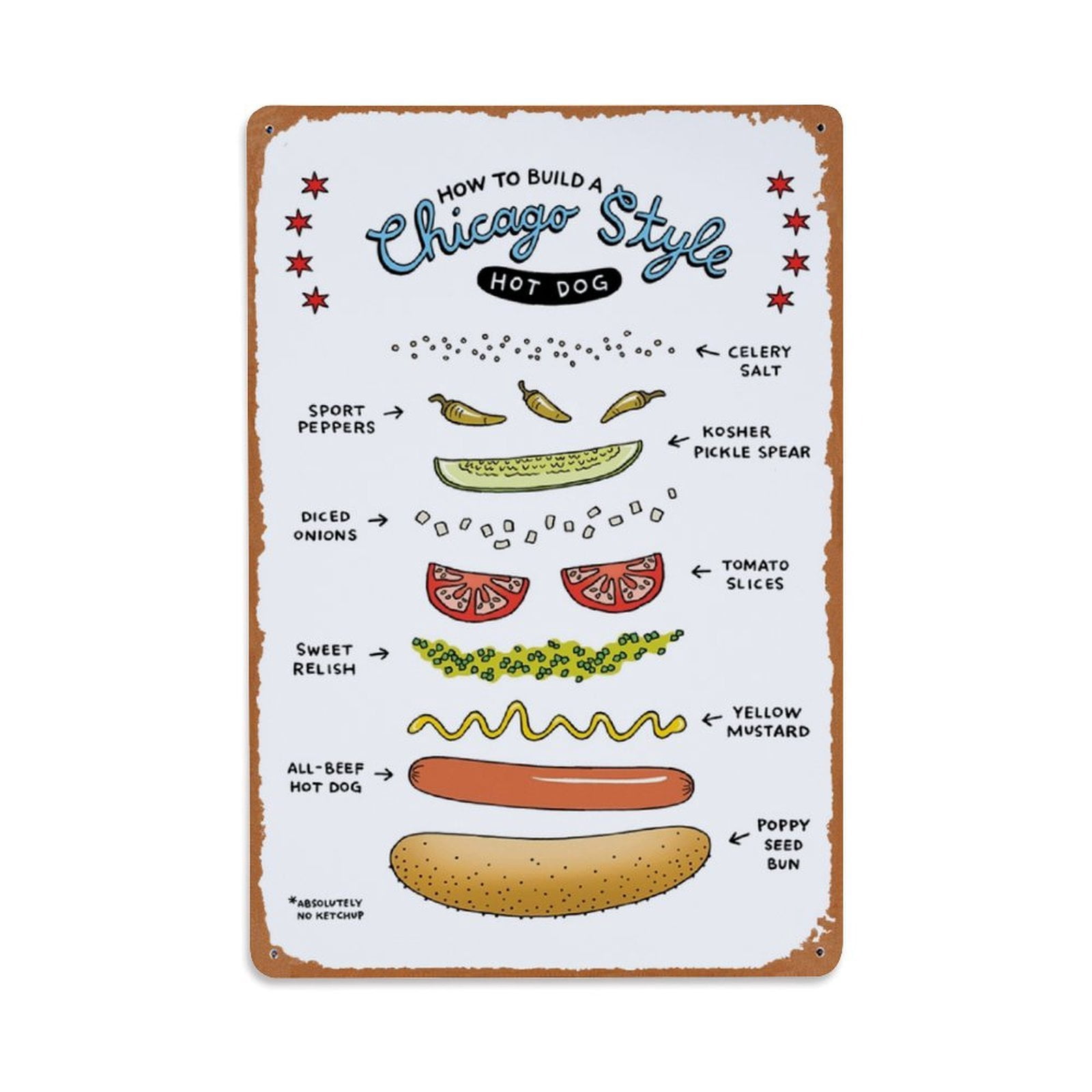 Plaque Métal Vintage SUPERDANT – échelle De Force Des Piments, 20x30 Cm, Décor Mural Humour Pour Cuisine, Bar, Restaurant - 13