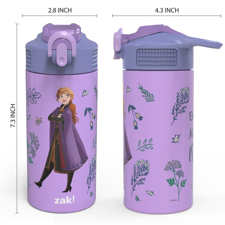 Zak Designs 14 oz Kids Water Bottle Stainless Steel Vacuum
