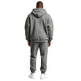 thumbnail image 4 of 2026 Men's Hoodie Sweatshirt Jogger Pants 2 Piece Set Winter Casual Fleece Hoodies and Sweatpants Outfits Jogging Suits Sets Dark Gray 3XL, 4 of 6
