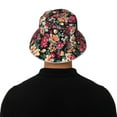 thumbnail image 5 of Honeii Many Kind Of Flowers for Unisex Bucket Hat Waterproof Rain Hat Reversible Shiny Rave Bucket Hat for Concert Festival Boonie Cap, 5 of 6