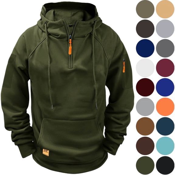 Men's Hoodie Fashionable Long Sleeve Hooded Sweatshirts Top Casual Sports Pullover Pocket Top Men's Hoodie