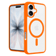 thumbnail image 4 of Funda Transparente con Color NARANJA Compatible con MagSafe para iPhone 17, Protección Antigolpes Ultrafina, TPU + Silicona Resistente, 4 of 6