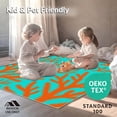 thumbnail image 4 of ODIKA 4'x6' Machine Washable Non-Slip Area Rug, Underwater Marine Life Wave Floor Covering High Traffic Rug, Blue, 712571, 4 of 5