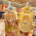 thumbnail image 4 of Travelwant 720Ml Kawaii Water Bottle for Girls Cute Kids Water Bottles with Straw Square Drinking Bottle, Portable Leakproof Water Jug for School, 4 of 7