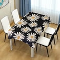 thumbnail image 7 of 54"x72" Daisy Flower Tablecloth, Waterproof Washable Polyester Square Table Cover, Durable Tablecloth for Kitchen Dining Table Party Decor, 7 of 7
