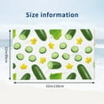 thumbnail image 2 of Cucumber slices leaf Bath Towel, Highly Absorbent towels for bathroom Quick Drying Microfiber Bath Towels for Body, Soft Shower Towels for Sport, Yoga, SPA, Gym 27x55in, 2 of 5