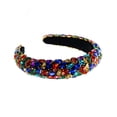 thumbnail image 5 of Helii Luxury Shiny Rhinestone Headband for Women, Comfortable Sponge Hair Hoop for Party Daily Wear, 5 of 5