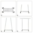 thumbnail image 5 of SONGMICS Clothes Rack on Wheels, for Living Room, Bedroom, Silver, 5 of 8