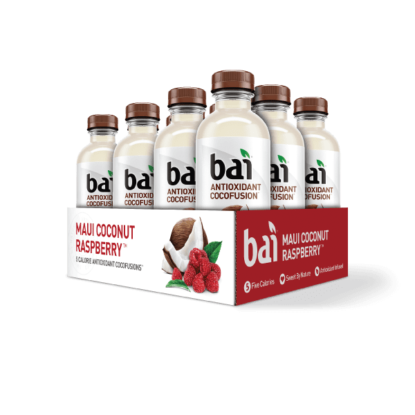 Bai Cocofusion Antioxidant Infused Beverage, Maui Coconut Raspberry, 18