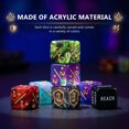 thumbnail image 4 of 79Pcs MTG Counter Dice Set Acrylic Ability Keyword Counter Plus and Minus Dice Set Card Gaming Accessories for MTG TCG Card Game, 4 of 9