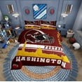 thumbnail image 2 of Erosebridal Washington Bedding Sets Twin with Comforter, American Football Duvet Insert, Vintage Soccer Decor, Breathable 2pcs, 2 of 8