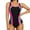Pink, variant on Women's Hollow Out One Piece Training Swimsuit Wider Strap Color Blocked Sport Swimwear