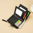 thumbnail image 2 of HLONK Minimalist Solid Color Short Wallet  Classic Clutch Multi Card Slots Coin Purse  Casual PU Leather Wallet, 2 of 7