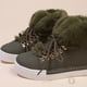 thumbnail image 4 of Botas de nieve para mujer, cortas, largas y peludas, con reborde, para correr, de invierno, estilo vaquero, 4 of 6