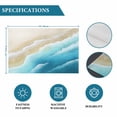 thumbnail image 6 of Blue Ombre Beach Placemats Set of 4, Ocean Coastal Gradient Waves Summer Placemats for Dining Table, Place Mats for Kitchen Tabletop, Waterproof Wipeable Dining Table Mats Set, 6 of 9