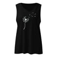 thumbnail image 3 of Wycnly Tank Top for Women Tank Top Sports Breathable Loose Fit Workout Tank Top Cute Dandelion Print Sleeveless Shirt Girls Sleeveless Shirt, 3 of 3