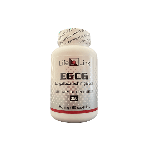 LifeLink's EGCG (Epigallocatechin gallate) | 350 mg x 60 capsules |  Antioxidant | Gluten Free & Non-GMO | Made in the USA