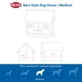 thumbnail image 4 of TRIXIE natura Barn Style Dog House, Elevated Pet Shelter, Weatherproof Dog House, Small, 4 of 7