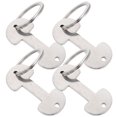 thumbnail image 1 of LOLIPPYY 4Pcs Trolley Buckles Token Keyring Shape Practical Design Key Storage for Daily Life, 1 of 8
