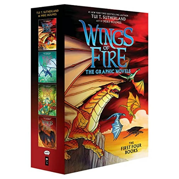 Pre-Owned Wings of Fire Graphix Paperback Box Set (The Dragonet Prophecy, The Lost Heir, The Hidden Kingdom and The Dark Secret): The Dragonet Prophecy / the Lost Heir / the Hidden Kingdom Paperback