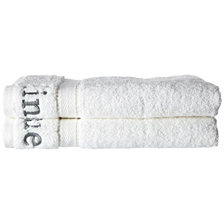 Linum Home Textiles King and Queen Hand Towels (Set of 2), White, One Size
