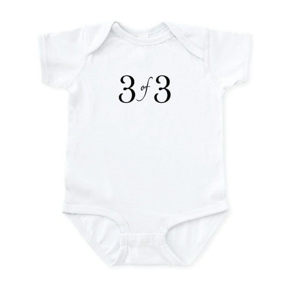 CafePress - 3 Of 3 (3Rd Child) Infant Bodysuit - Baby Light Bodysuit, Size Newborn - 24 Months