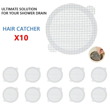 

Mesh Hair Pcs Catcher Filter Anti-blocking Disposable Stickers 10 For Bathroom Bathroom Products Bathroom Products TANGNADE