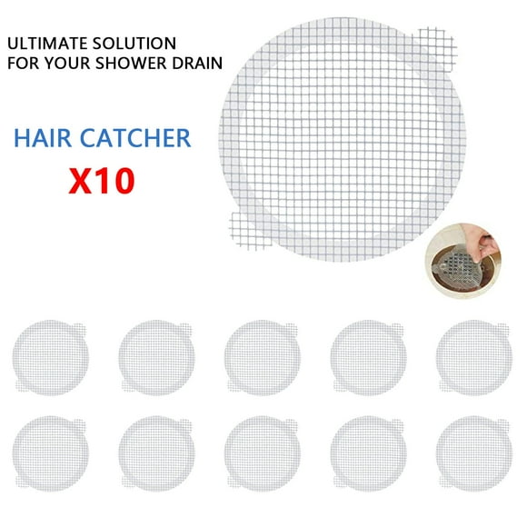 Beppter 10X Filter Screen,Bathroom Products,Mesh Hair Pcs Catcher Filter -Blocking Disposable Stickers 10 for Bathroom Bathroom Products