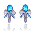 thumbnail image 1 of 1 par de pendientes exóticos con diseño de mosca de dragón, pendientes con decoración de diamantes de imitación de piedra acrílica, pendientes Piercing para mujer, regalo de Navida, 1 of 3