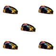 thumbnail image 3 of Diademas de ganchillo Jumpingount Estiramiento deportivo Ajustable Tie-dye Ancho antideslizante, 3 of 6