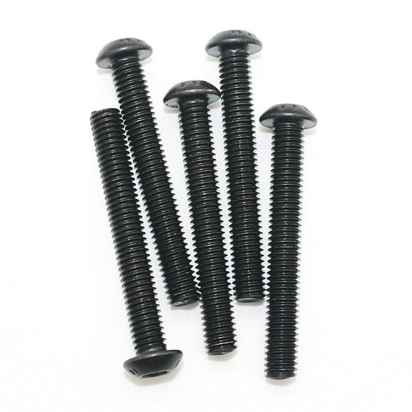 FullerKreg M8-1.25 x 45mm Black Oxide Finish Alloy Steel Button Socket Cap Screw,ISO 7380 Hex Drive Class 10.9(Pkg of 10)