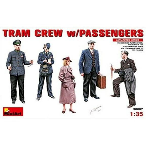MiniArt Models Tram Crew w/Passengers New