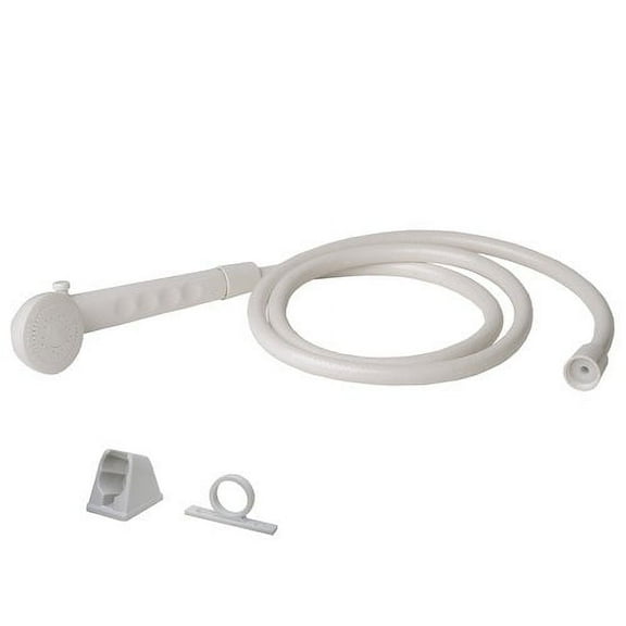 Builders Shoppe 4120WT RV/Motorhome Hand-Held Shower Set with 60" Hose White Finish