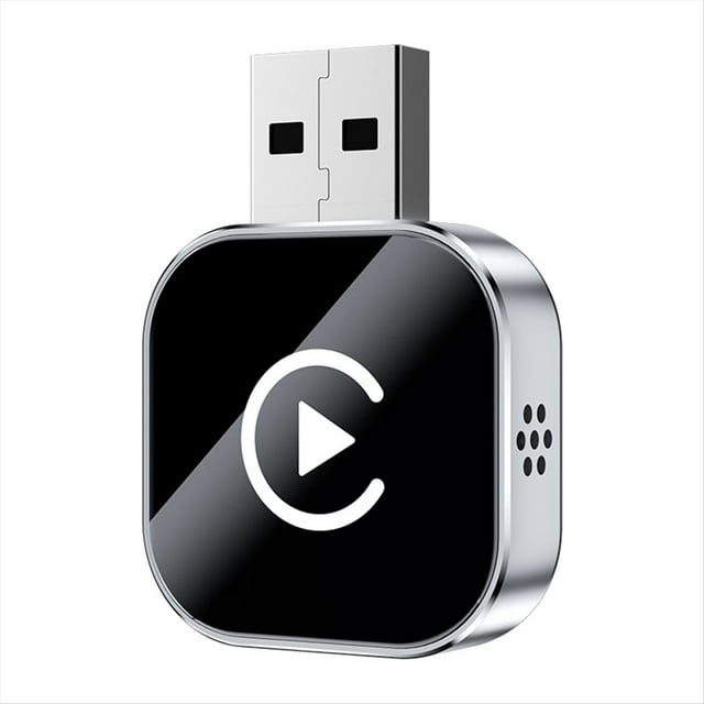 Caja de IA 2 en 1, CarPlay Inalámbrico, Android Auto, Plug And Play, USB, Adaptador Bluetooth/WiFi para CarPlay con Cable/Android Auto Car B