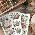 thumbnail image 4 of 3pcs/Set Blooming Flower Rub on Transfers for Furniture and Crafts 6x12 inch Rose Peonies Furniture Decals Floral Transfer Stickers Rub on Decals for Wood Furniture Home Decor, 4 of 9
