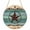 Brown Turquoise, variant on Texas Star Country Round Front Door Welcome Sign, 7.8 Inch Wall Hanging Decor for Indoor Outdoor, Western Old Wooden Board Vintage Home Porch Hanger Decorations for Holiday Gift