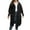 Black, variant on Women's Plus Size Fall Open Front Waffle Knit Cardigan Long Sleeve Trendy Oversized Cozy Knit Sweaters with Heart Patchwork Pockets Black XL