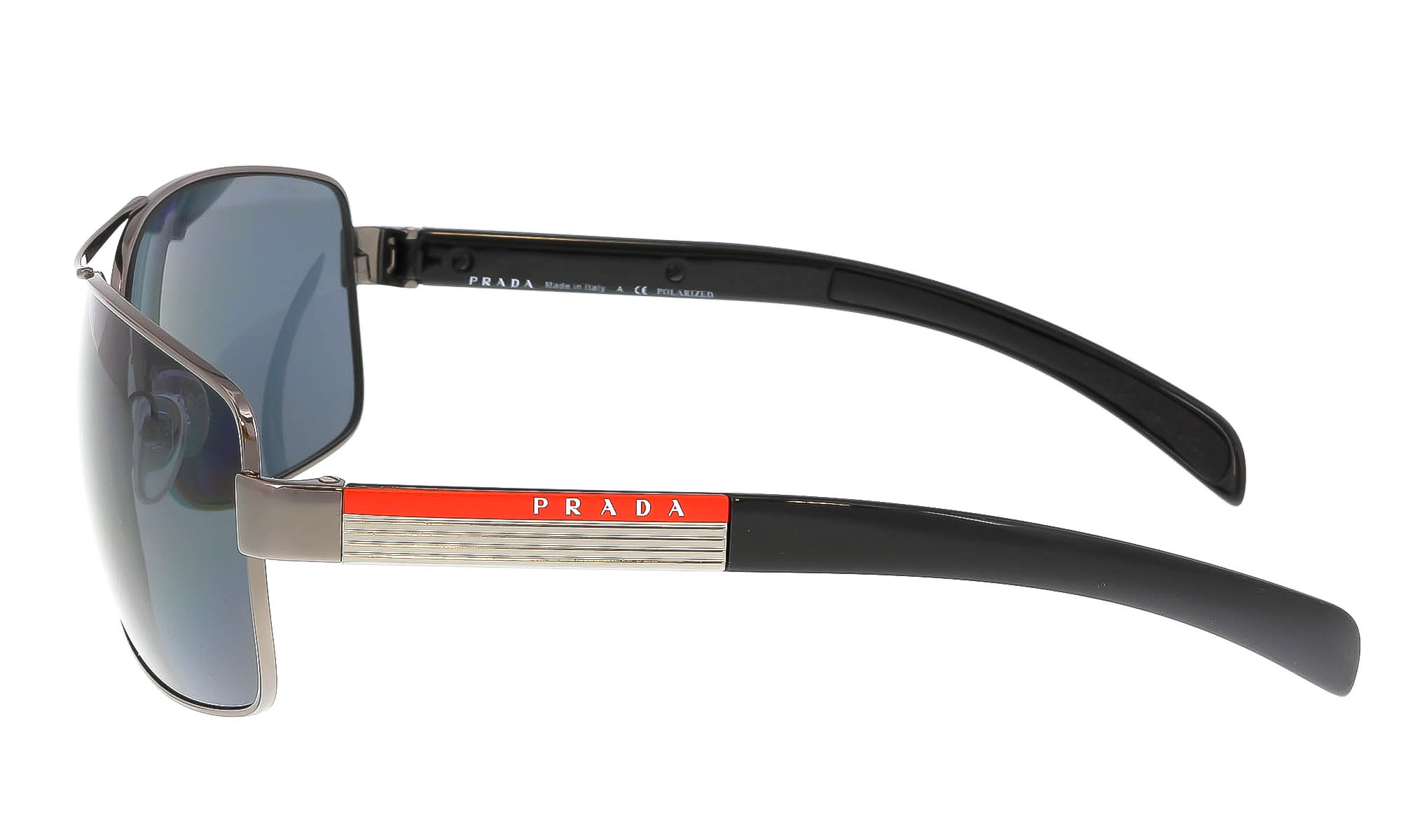 Prada Linea Rossa Polycarbonate Grey Rectangular Men's Sunglasses PS 54IS 5AV5Z1 65 - image 3 of 5