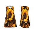 thumbnail image 7 of Uemuo Vibrant Sunflower Blooms Pattern Women’s Sleeveless Dress – Casual Summer A-Line Dress, Stylish and Comfortable Sundress for Hot Weather, 7 of 7