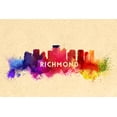 thumbnail image 1 of Richmond, Virginia, Skyline Abstract (36x54 Giclee Gallery Art Print, Vivid Textured Wall Decor), 1 of 3