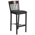 thumbnail image 3 of Home Square Wooden Restaurant Bar Stool in Black Finish - Set of 2, 3 of 7