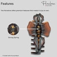 thumbnail image 3 of Parcelona French Extra Large Celluloid Shell Hair Claw Clip Made To Last, 3 of 8