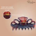 thumbnail image 3 of Parcelona French Double Loop Small Tortoise Shell and Black Jaw Hair Claw, 3 of 7
